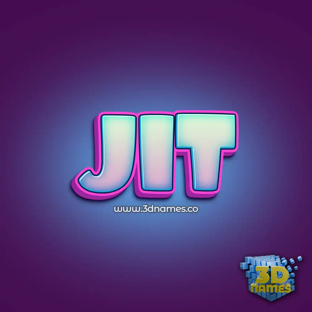 jit in Phat Purple style - 3D name wallpaper