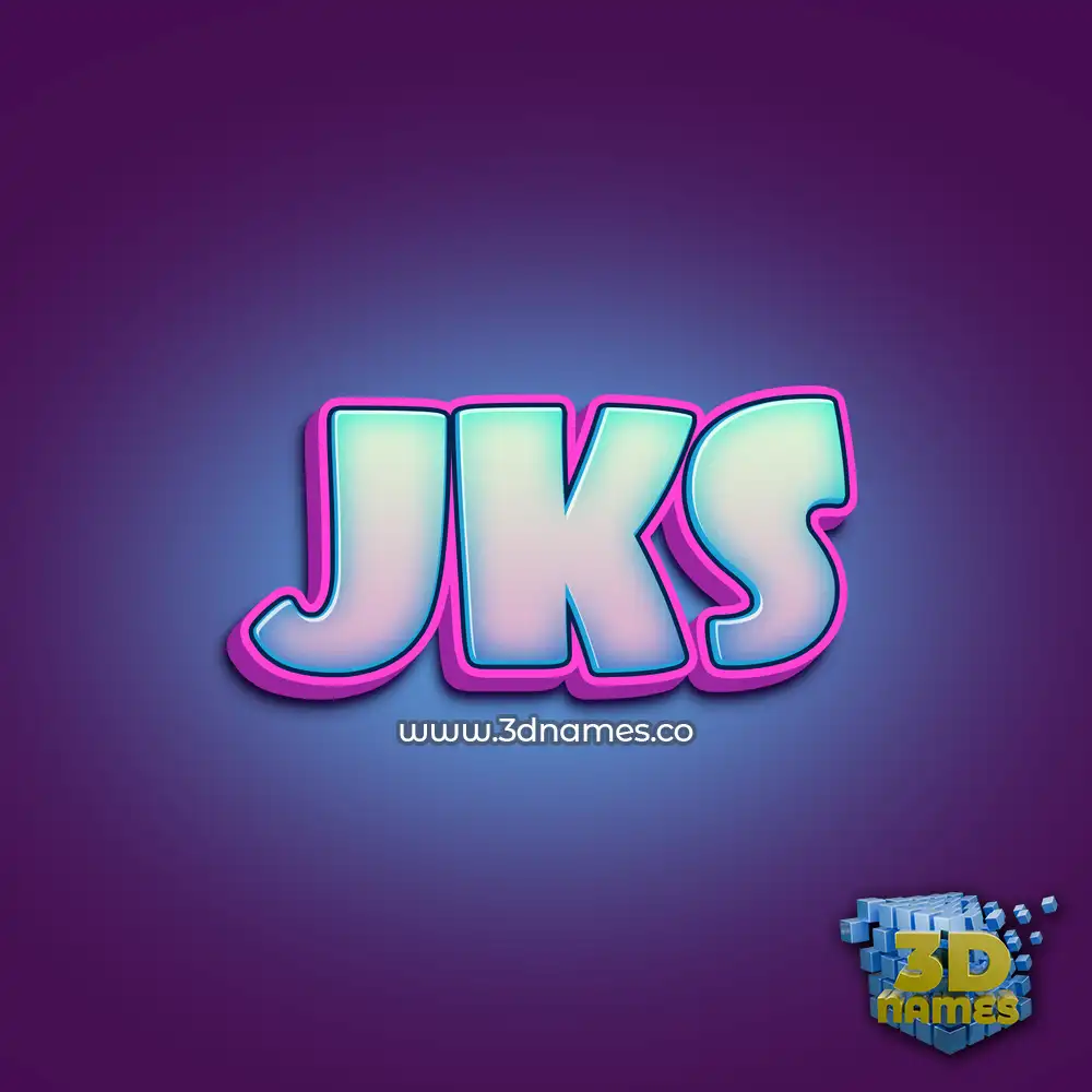 jks in Phat Purple style - 3D name wallpaper
