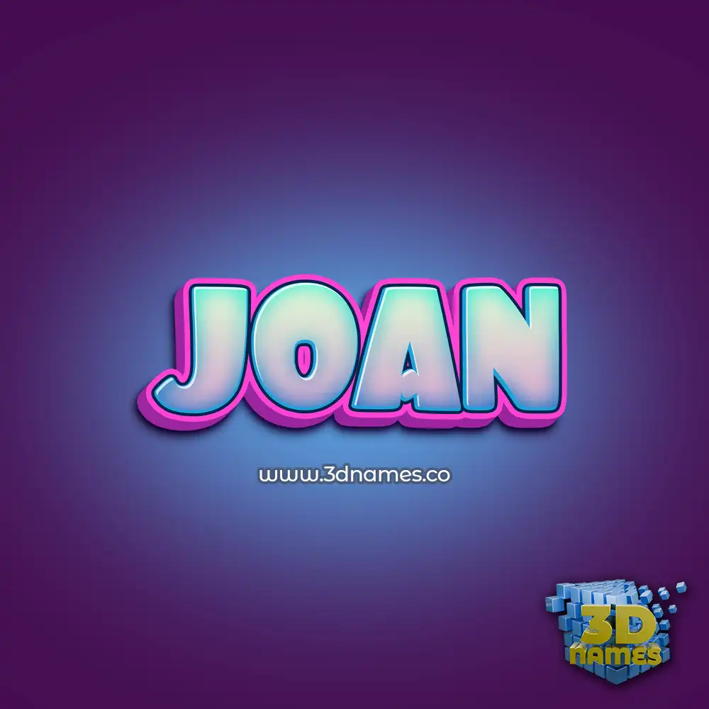 joan in Phat Purple style - 3D name wallpaper