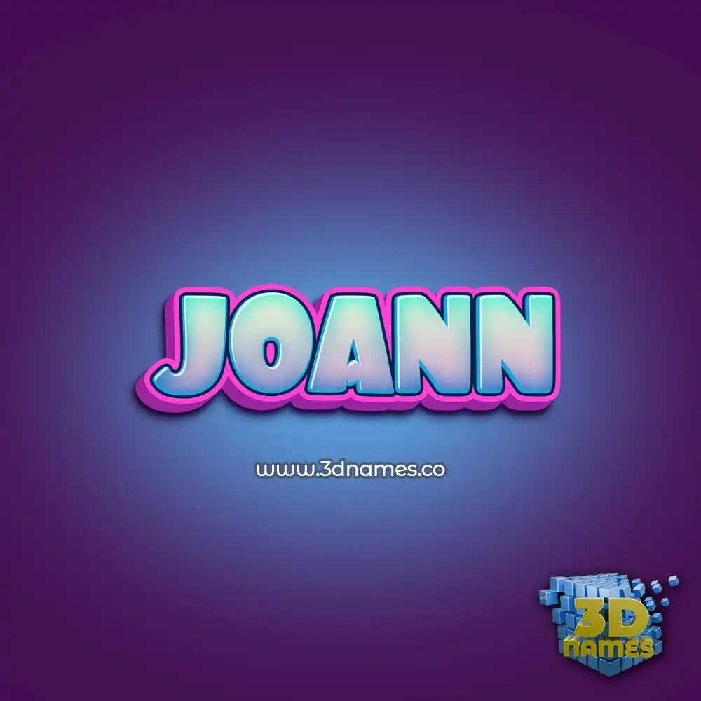 joann in Phat Purple style - 3D name wallpaper