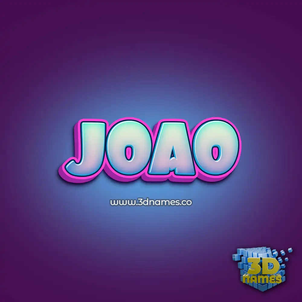 joao in Phat Purple style - 3D name wallpaper