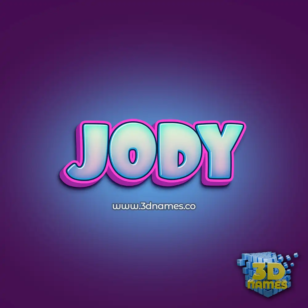 jody in Phat Purple style - 3D name wallpaper
