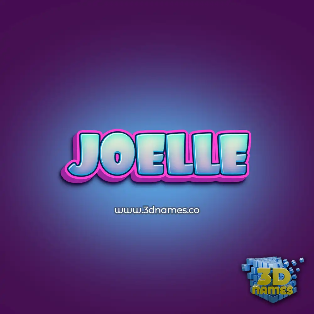 joelle in Phat Purple style - 3D name wallpaper