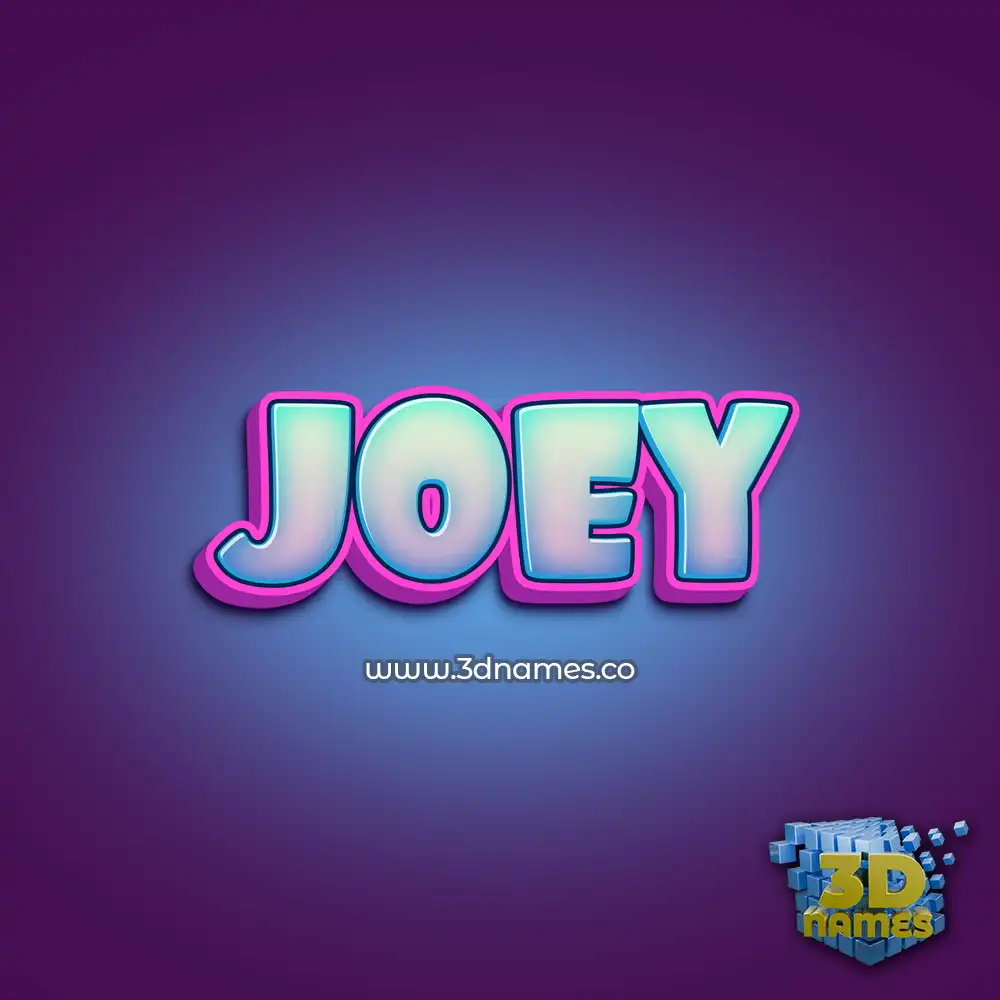 joey in Phat Purple style - 3D name wallpaper