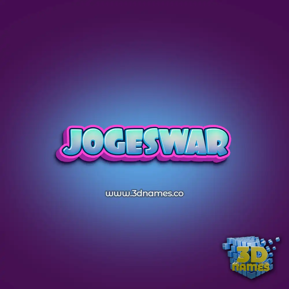 jogeswar in Phat Purple style - 3D name wallpaper