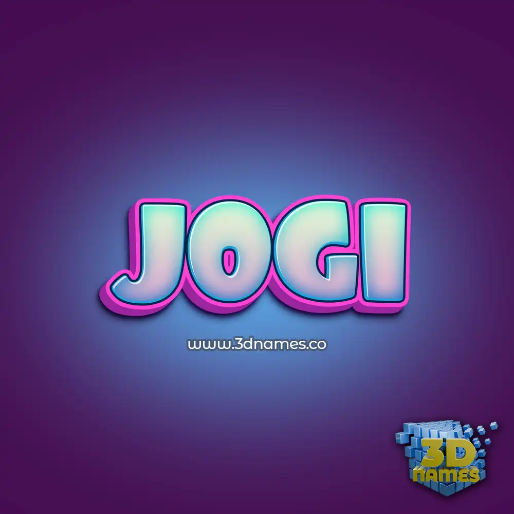 jogi in Phat Purple style - 3D name wallpaper