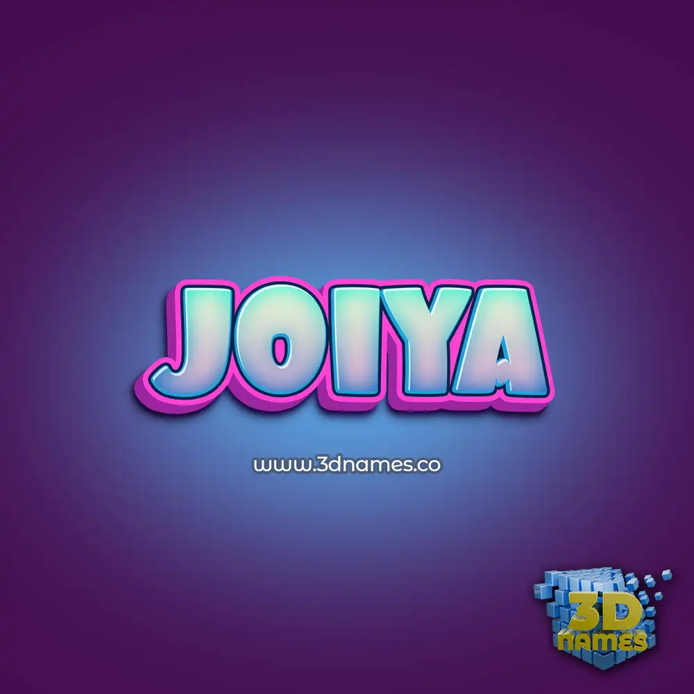 joiya in Phat Purple style - 3D name wallpaper