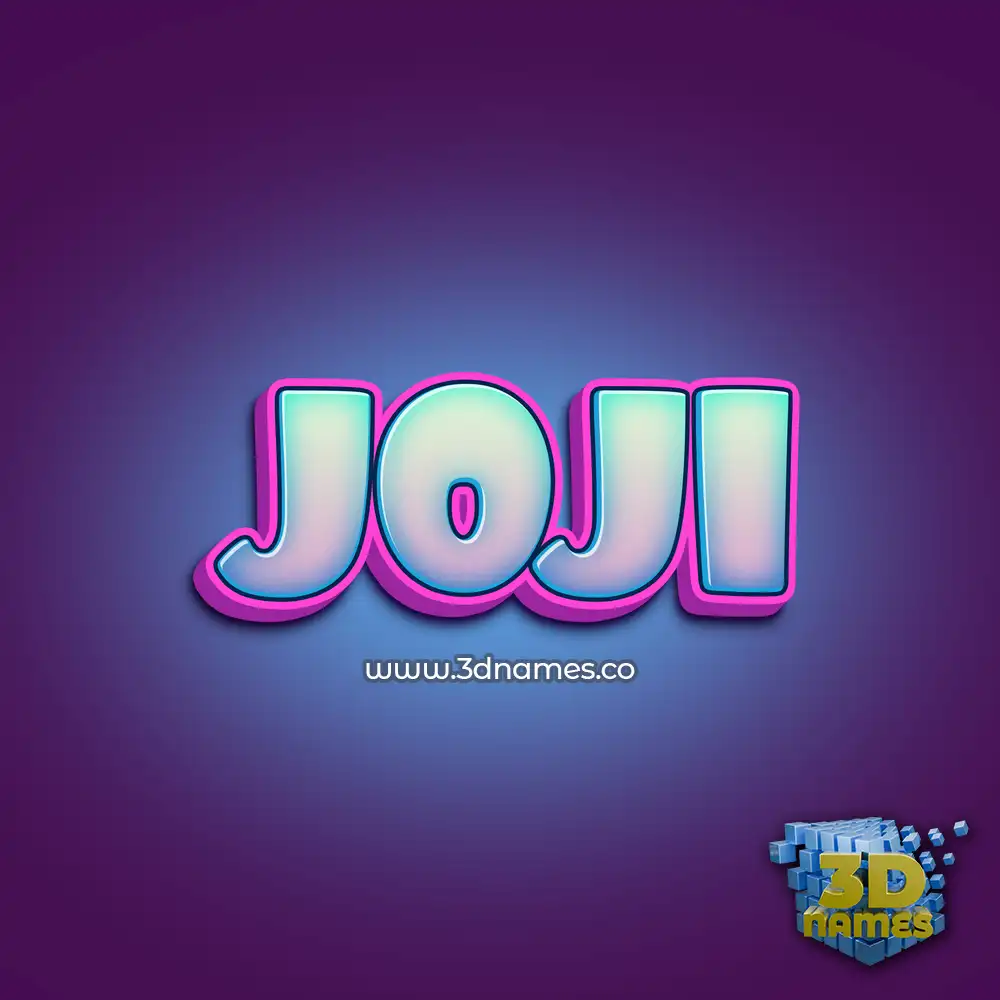 joji in Phat Purple style - 3D name wallpaper