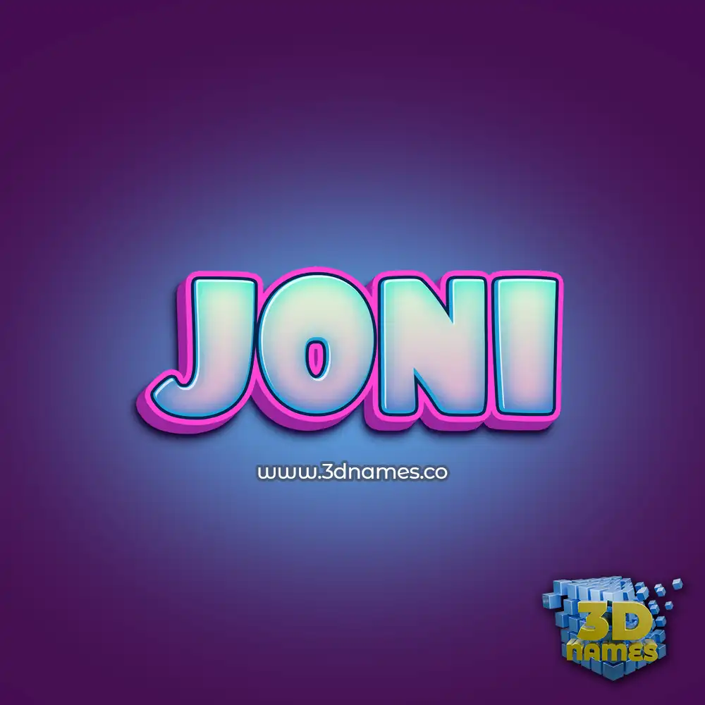 joni in Phat Purple style - 3D name wallpaper