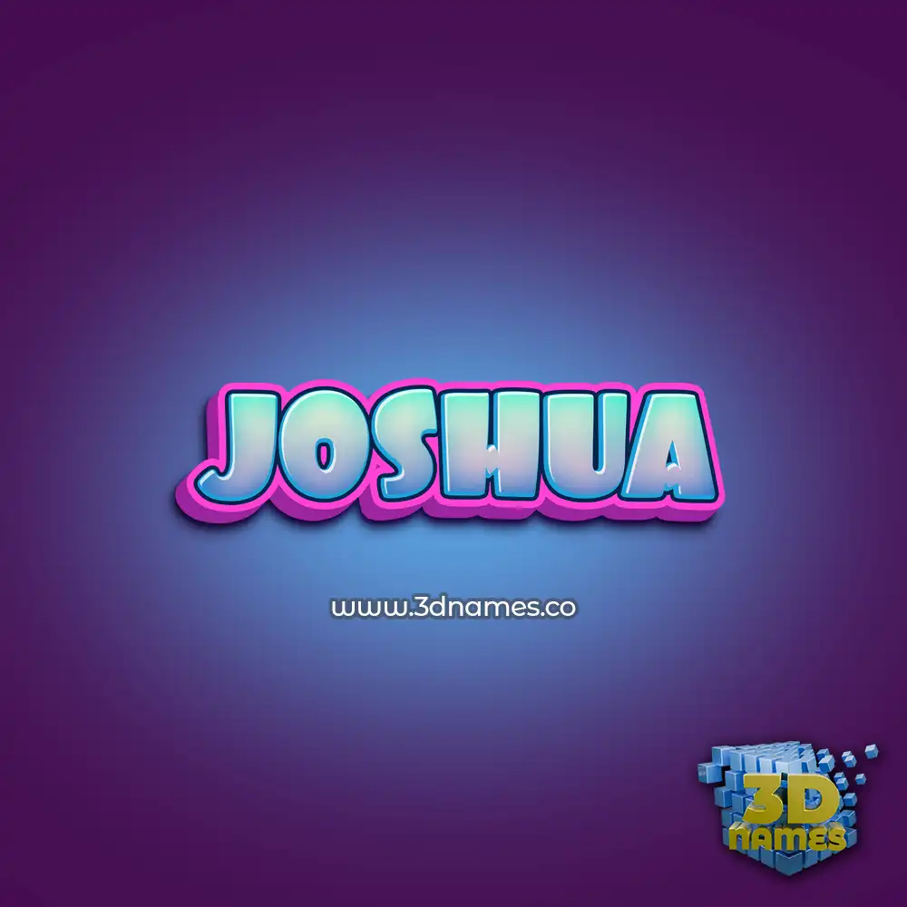 joshua in Phat Purple style - 3D name wallpaper