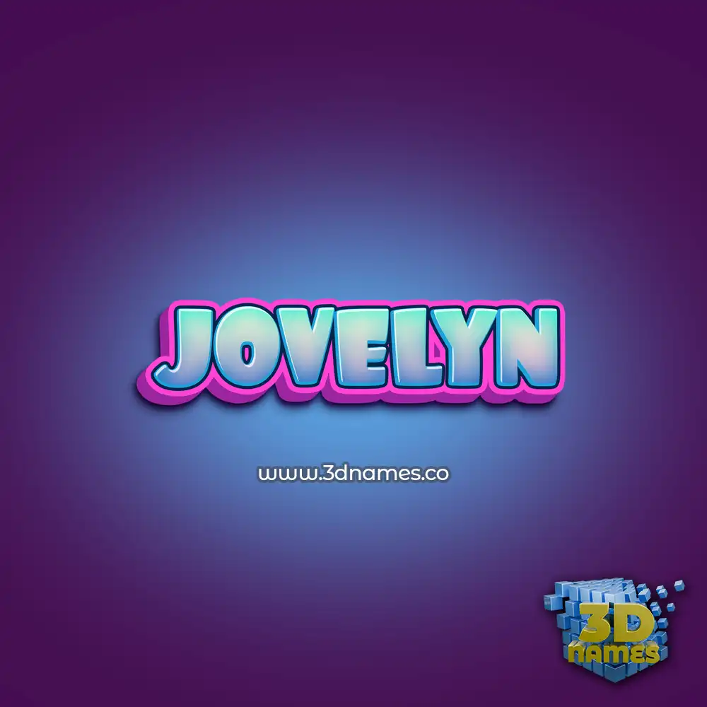 jovelyn in Phat Purple style - 3D name wallpaper