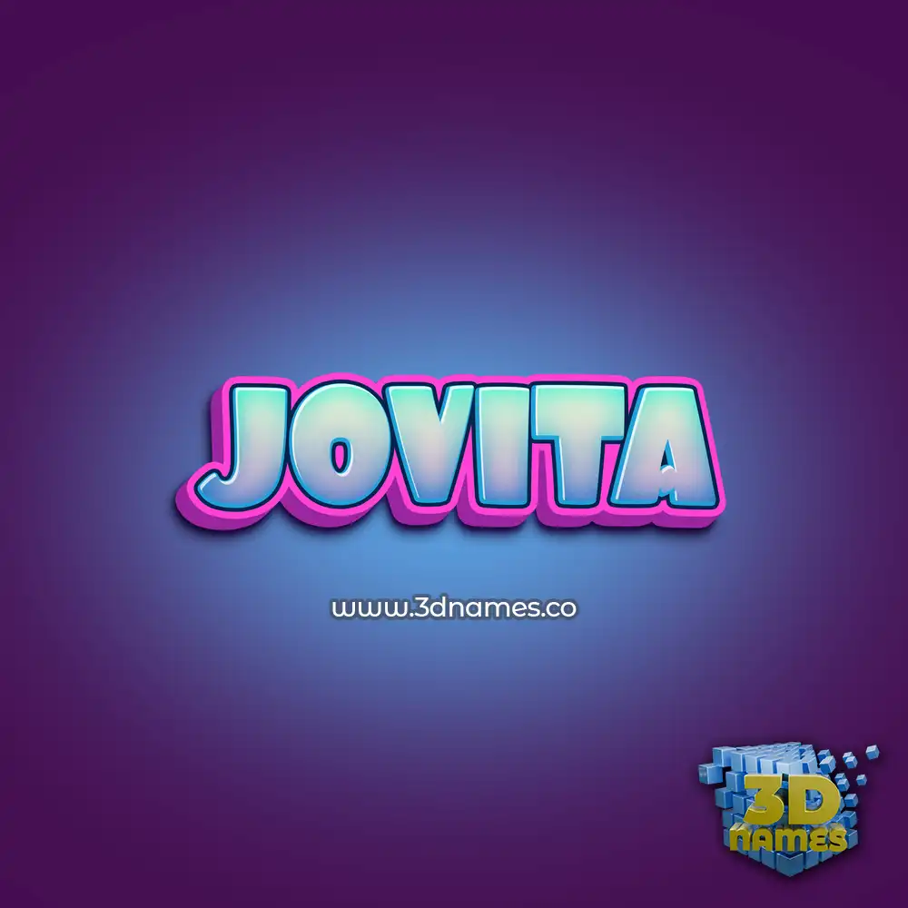 jovita in Phat Purple style - 3D name wallpaper