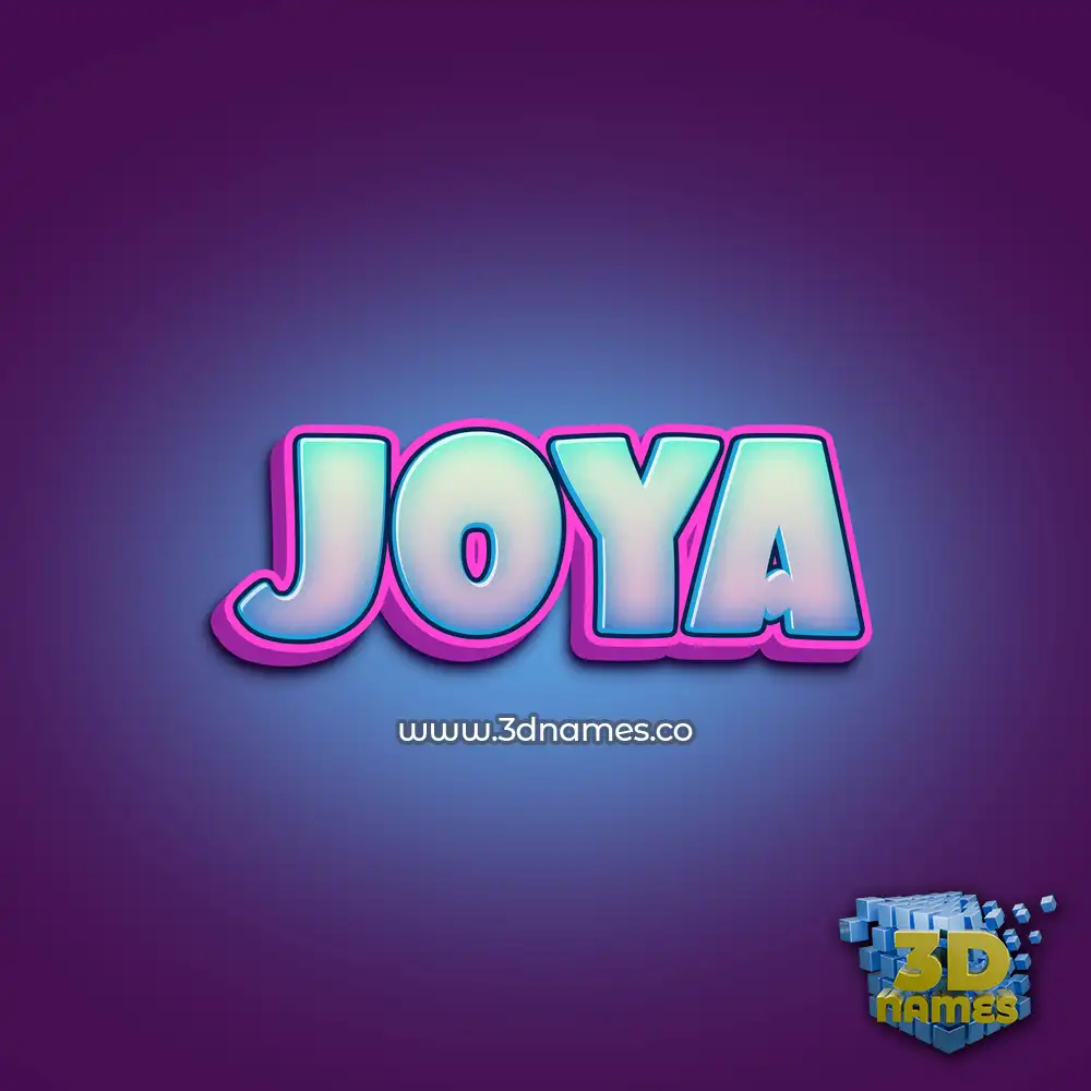 joya in Phat Purple style - 3D name wallpaper