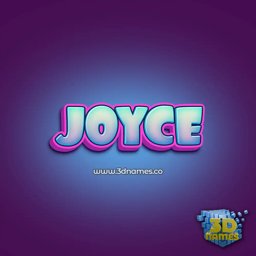 joyce in Phat Purple style - 3D name wallpaper