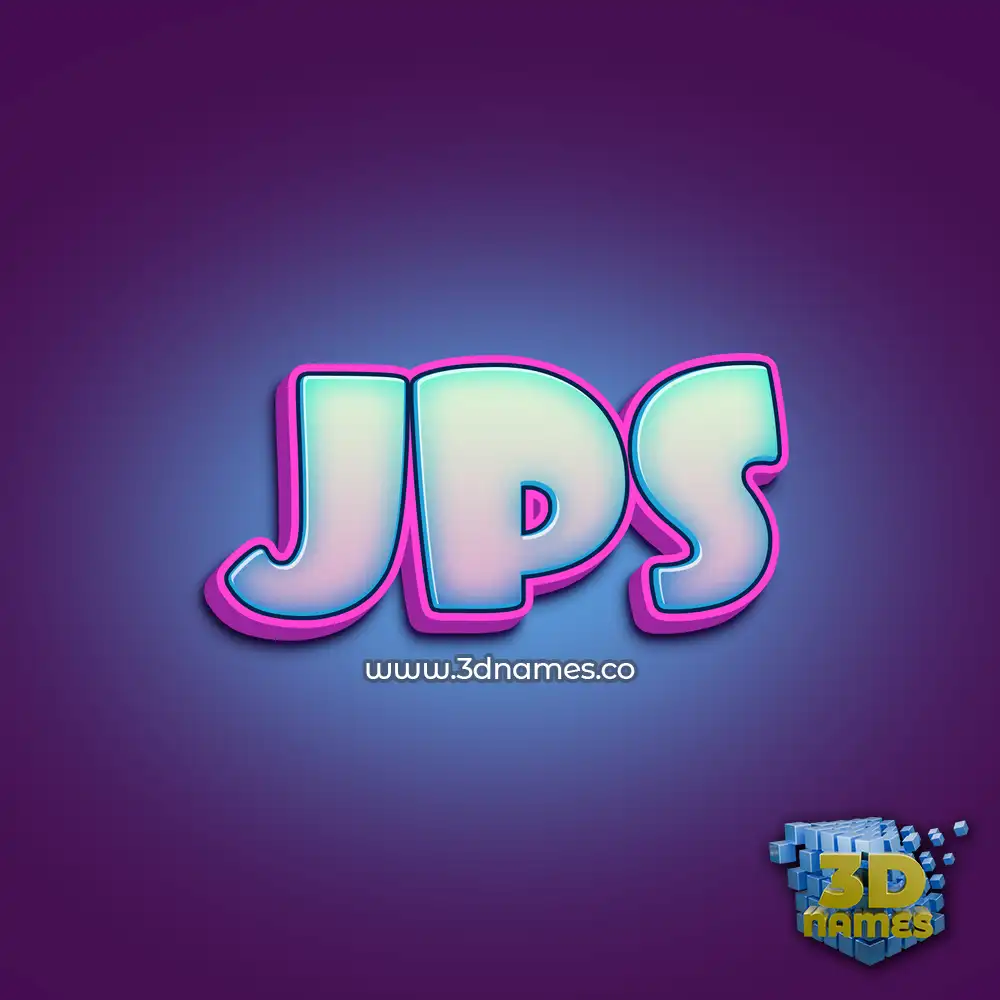 jps in Phat Purple style - 3D name wallpaper