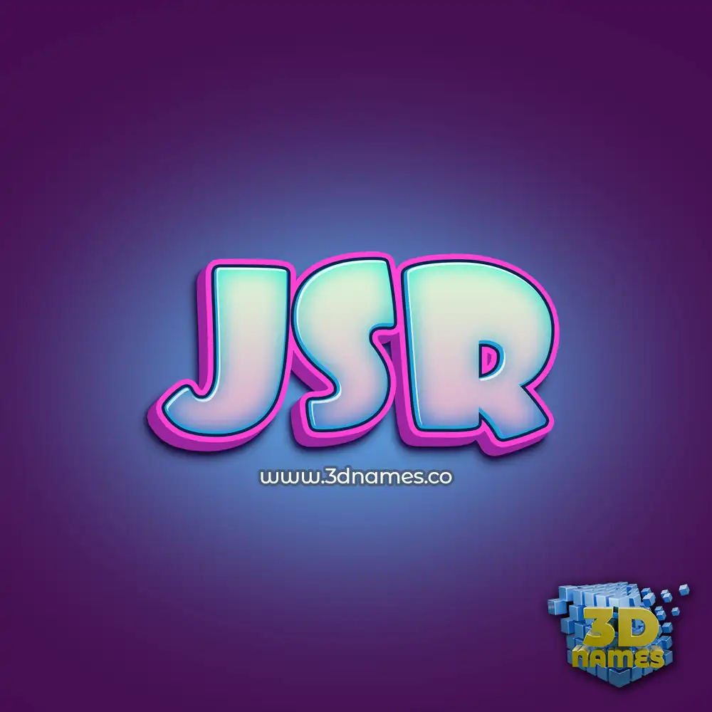 jsr in Phat Purple style - 3D name wallpaper