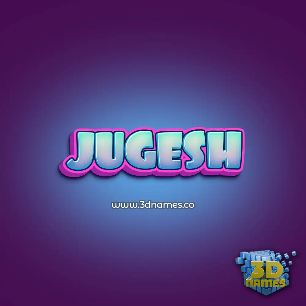 jugesh in Phat Purple style - 3D name wallpaper