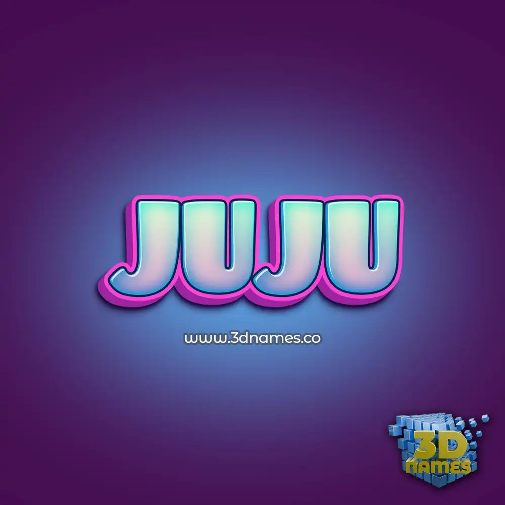 juju in Phat Purple style - 3D name wallpaper