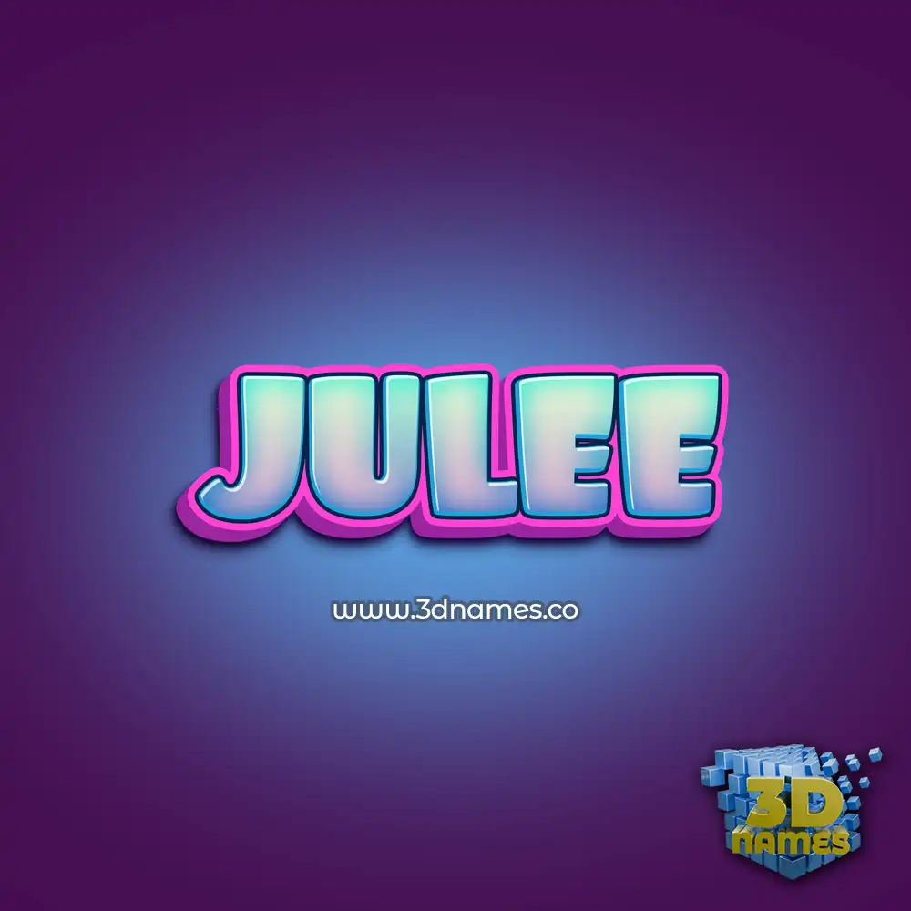 julee in Phat Purple style - 3D name wallpaper