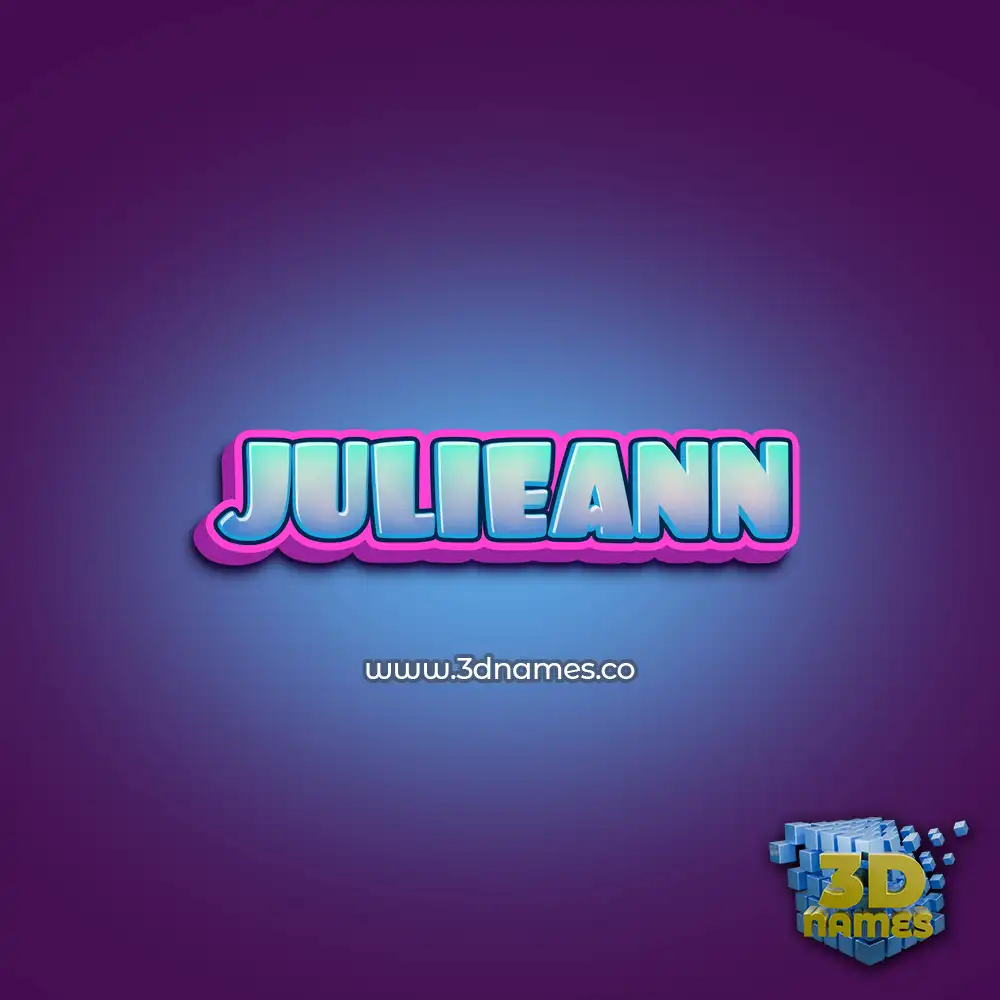 julieann in Phat Purple style - 3D name wallpaper