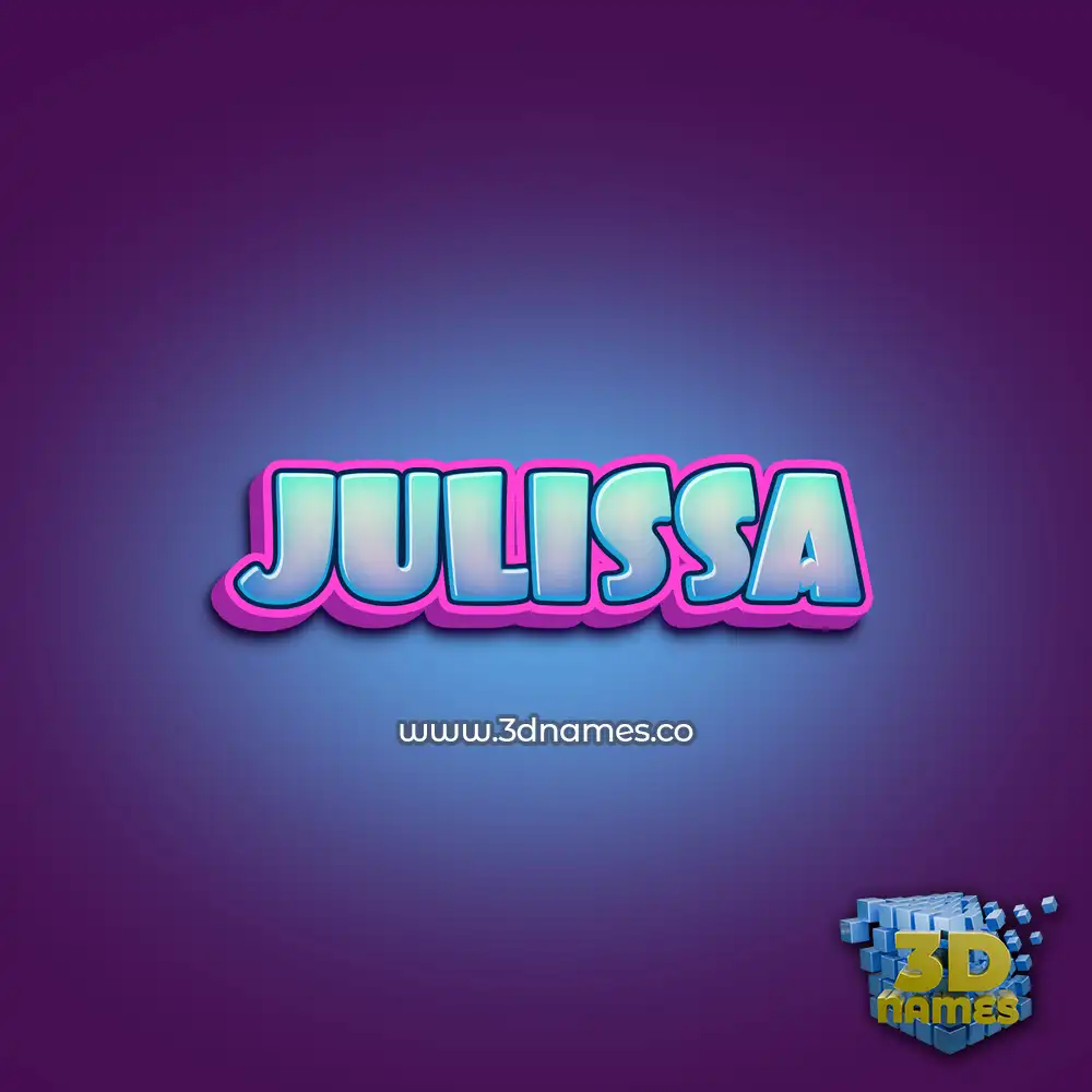julissa in Phat Purple style - 3D name wallpaper