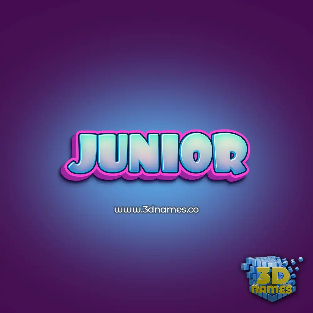 junior in Phat Purple style - 3D name wallpaper