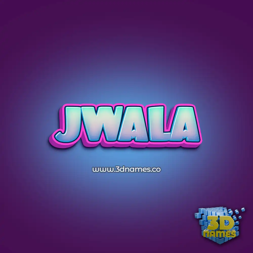 jwala in Phat Purple style - 3D name wallpaper