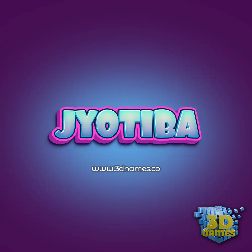 jyotiba in Phat Purple style - 3D name wallpaper
