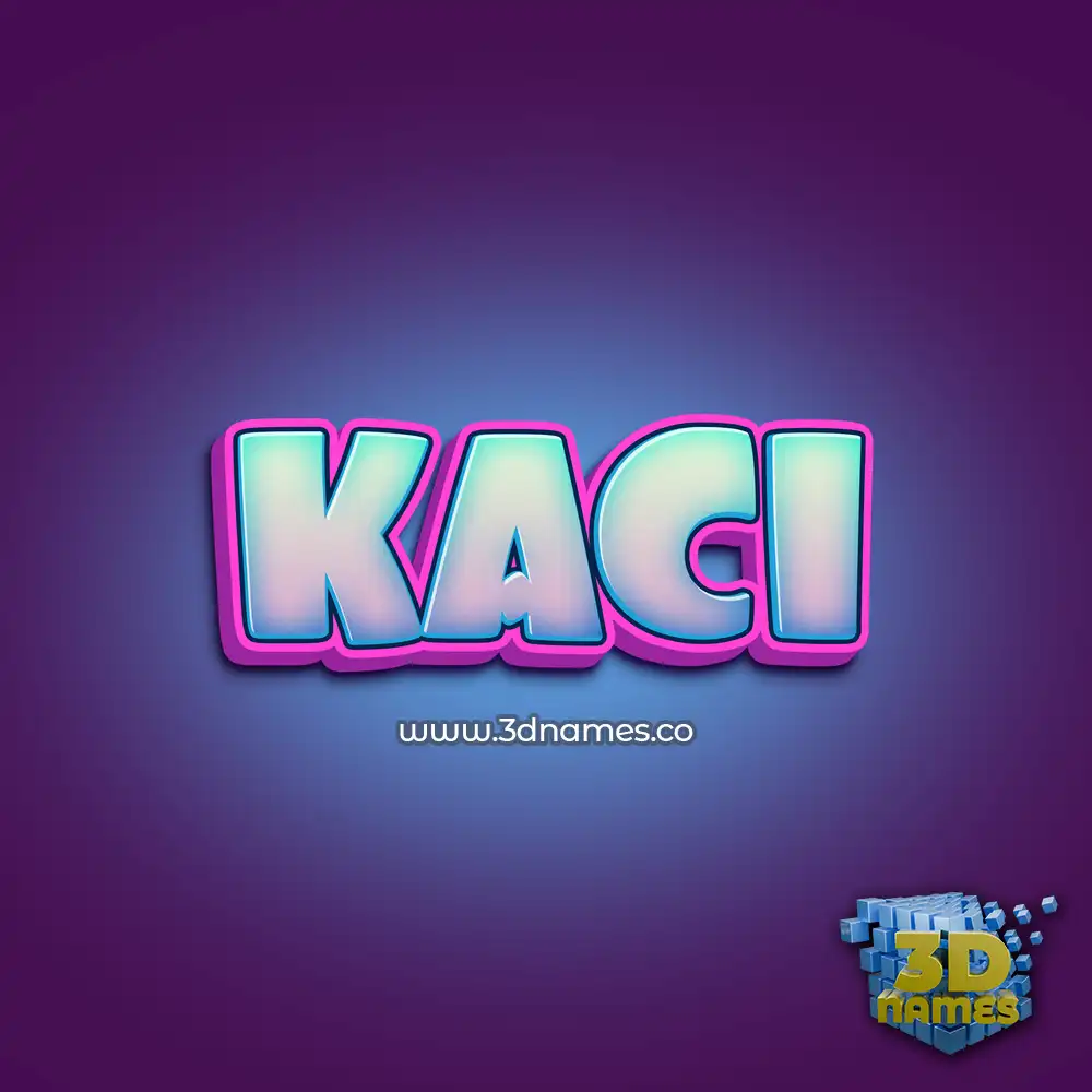 kaci in Phat Purple style - 3D name wallpaper