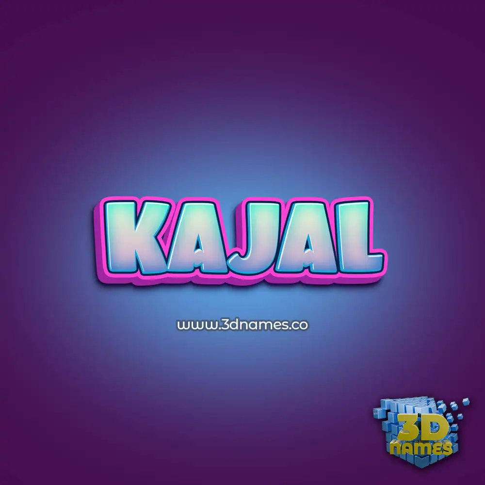 kajal in Phat Purple style - 3D name wallpaper
