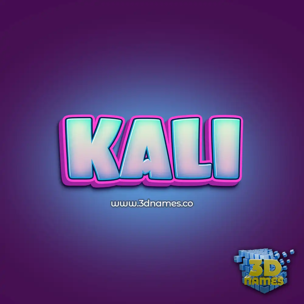 kali in Phat Purple style - 3D name wallpaper