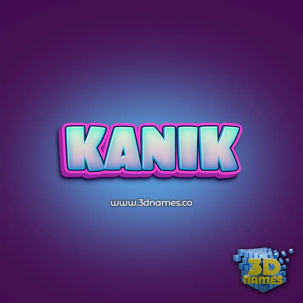 kanik in Phat Purple style - 3D name wallpaper