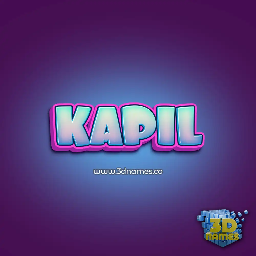 kapil in Phat Purple style - 3D name wallpaper