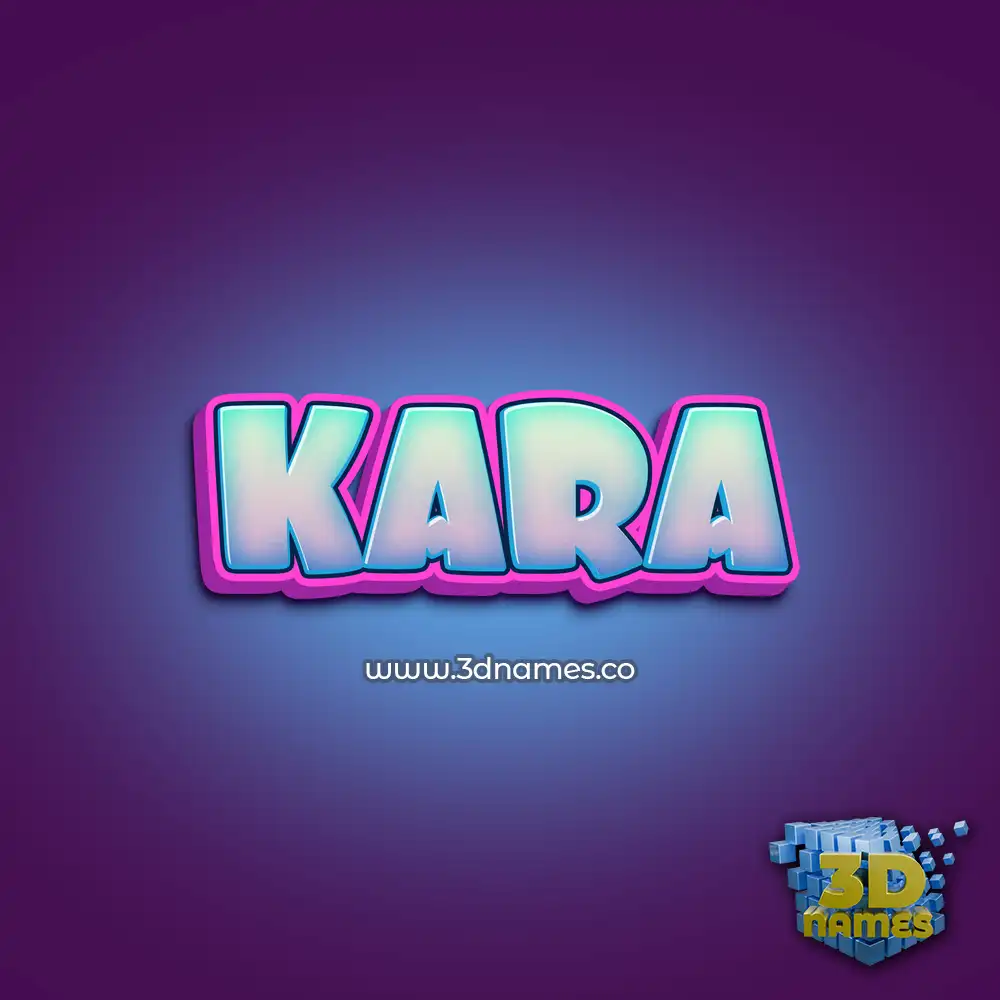 kara in Phat Purple style - 3D name wallpaper