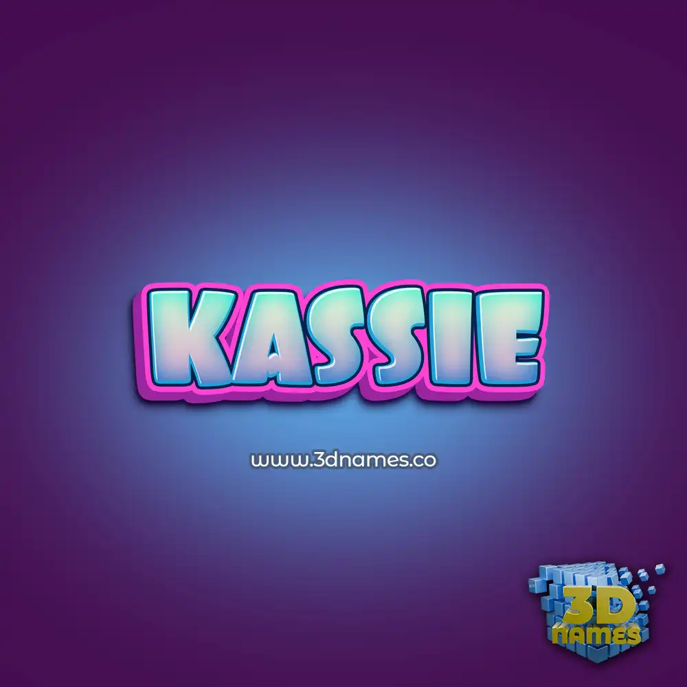 kassie in Phat Purple style - 3D name wallpaper