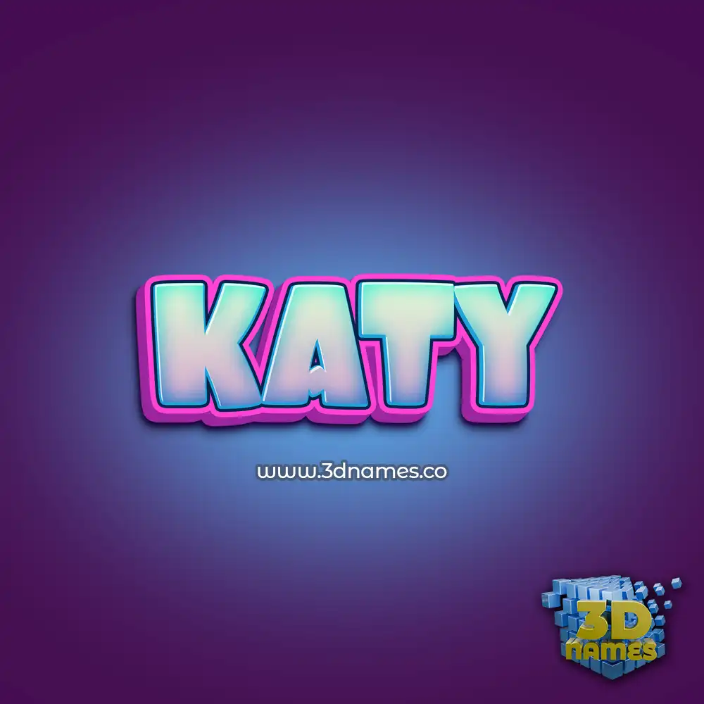 katy in Phat Purple style - 3D name wallpaper