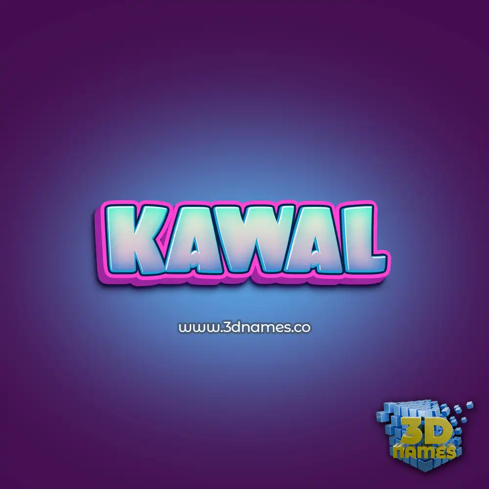 kawal in Phat Purple style - 3D name wallpaper