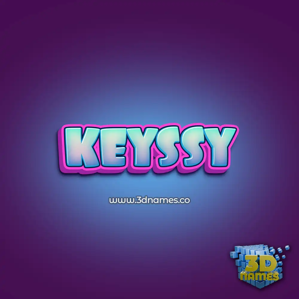 keyssy in Phat Purple style - 3D name wallpaper