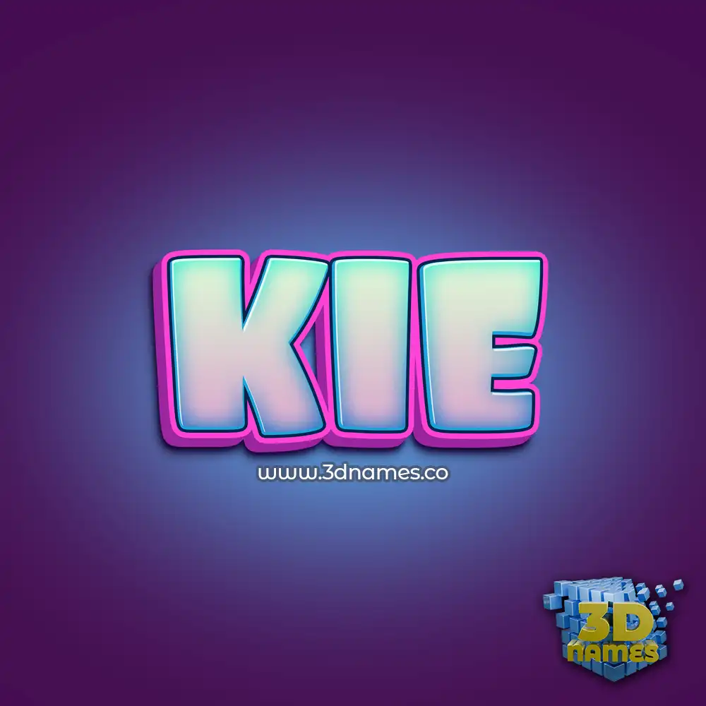 kie in Phat Purple style - 3D name wallpaper
