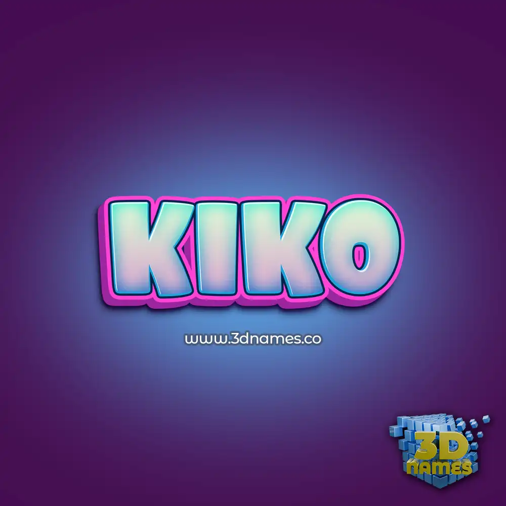 kiko in Phat Purple style - 3D name wallpaper