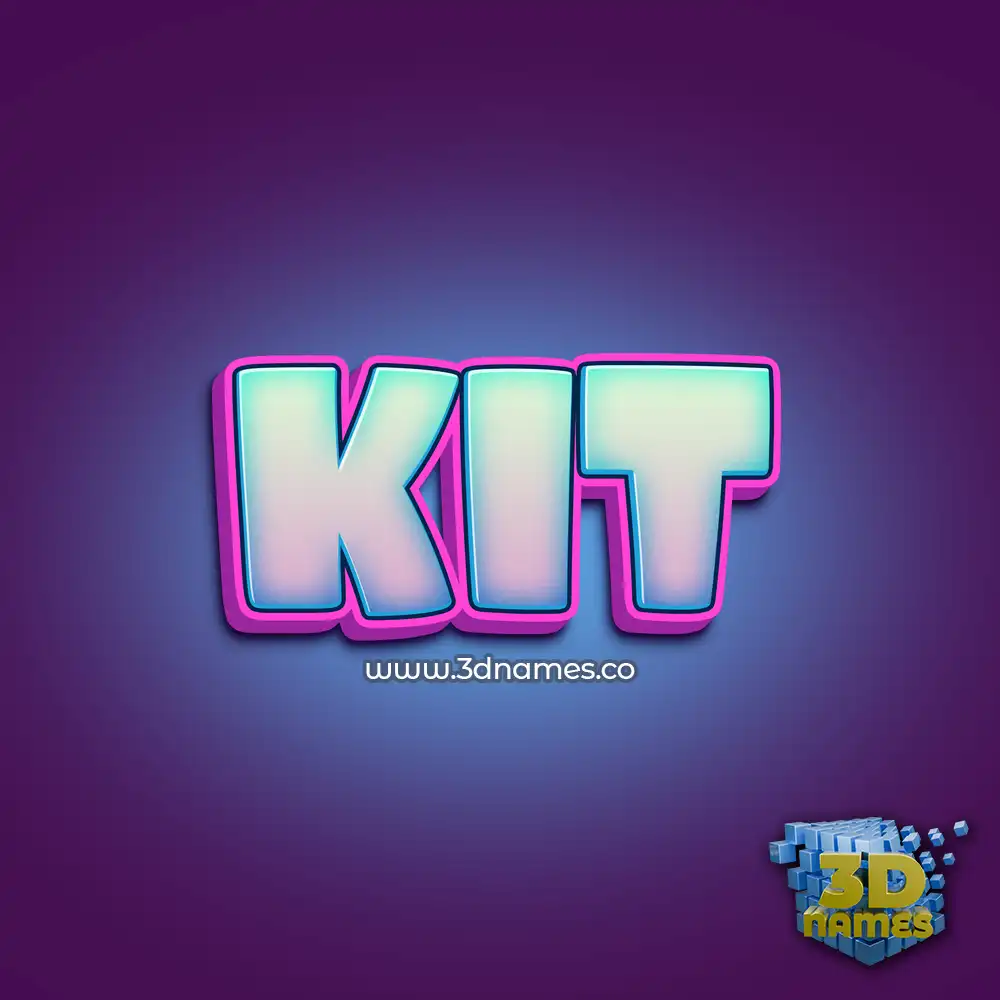 kit in Phat Purple style - 3D name wallpaper