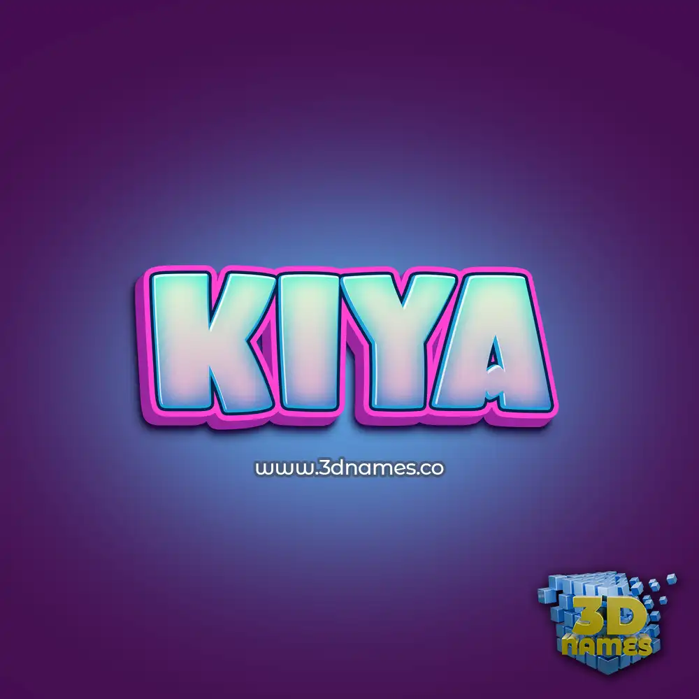kiya in Phat Purple style - 3D name wallpaper