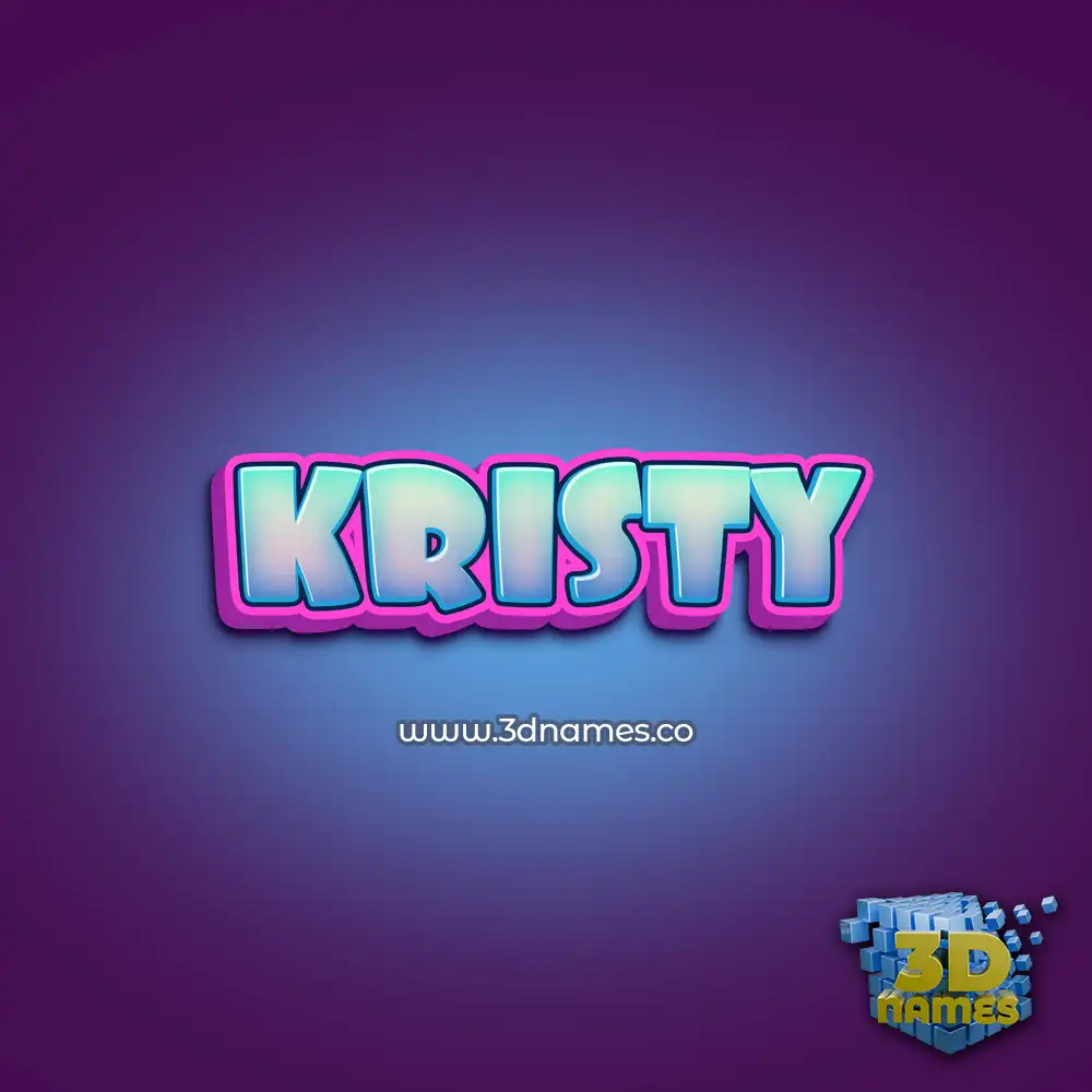 kristy in Phat Purple style - 3D name wallpaper