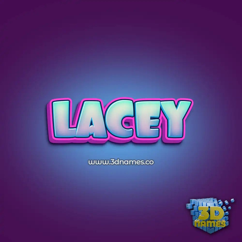 lacey in Phat Purple style - 3D name wallpaper
