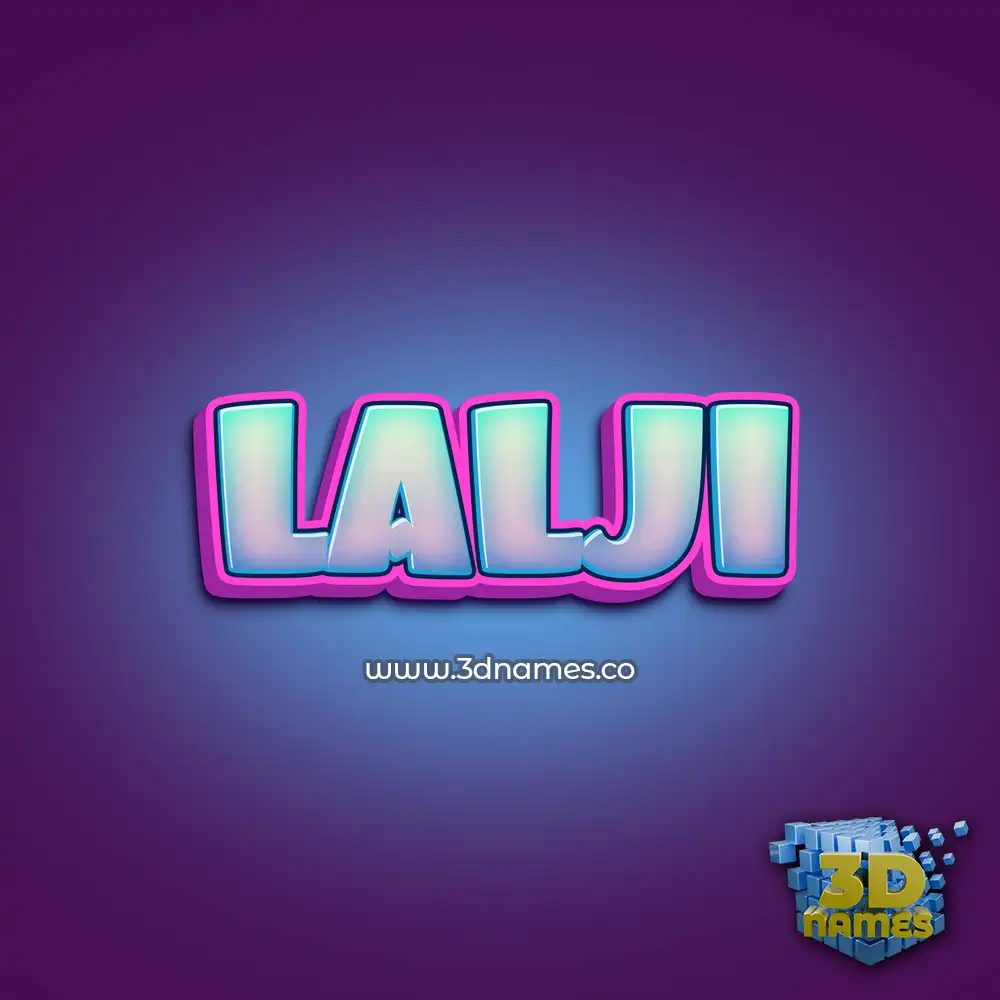 lalji in Phat Purple style - 3D name wallpaper