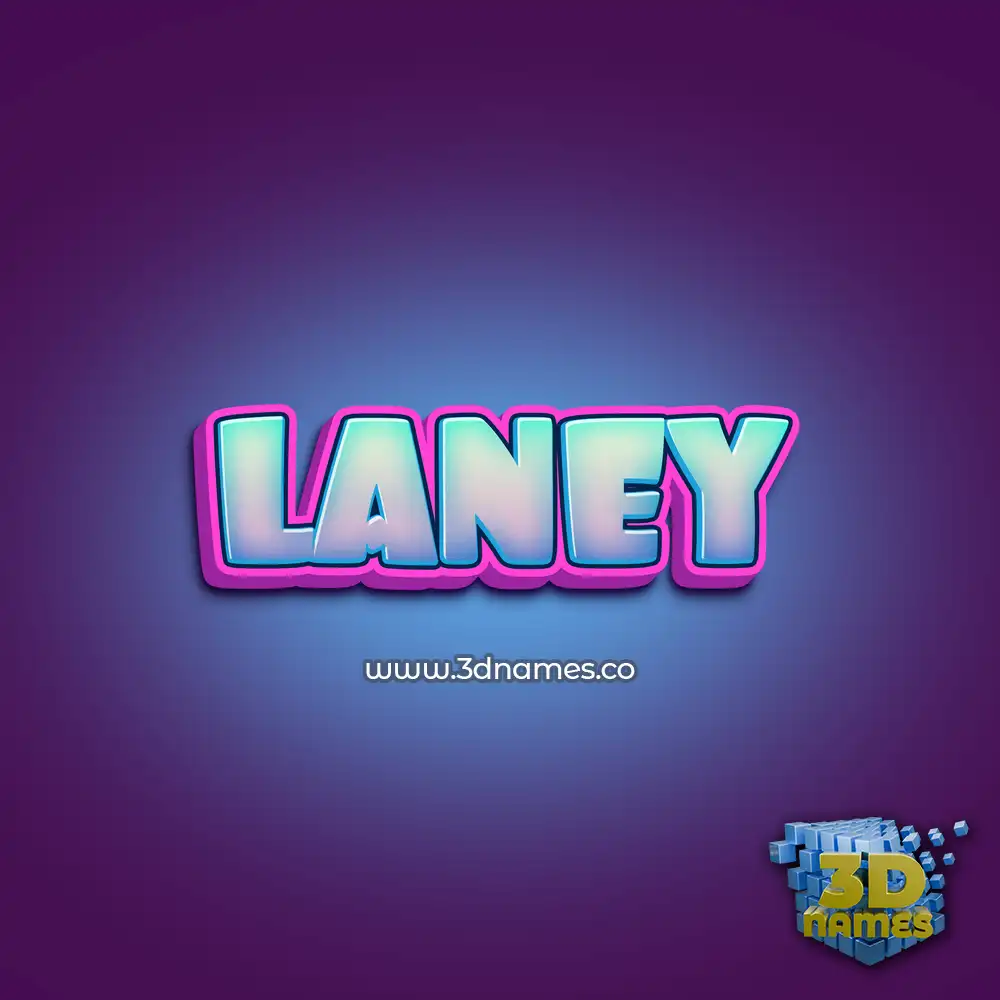 laney in Phat Purple style - 3D name wallpaper