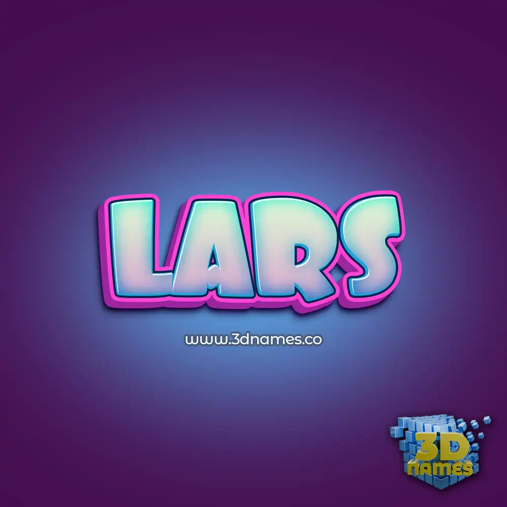 lars in Phat Purple style - 3D name wallpaper