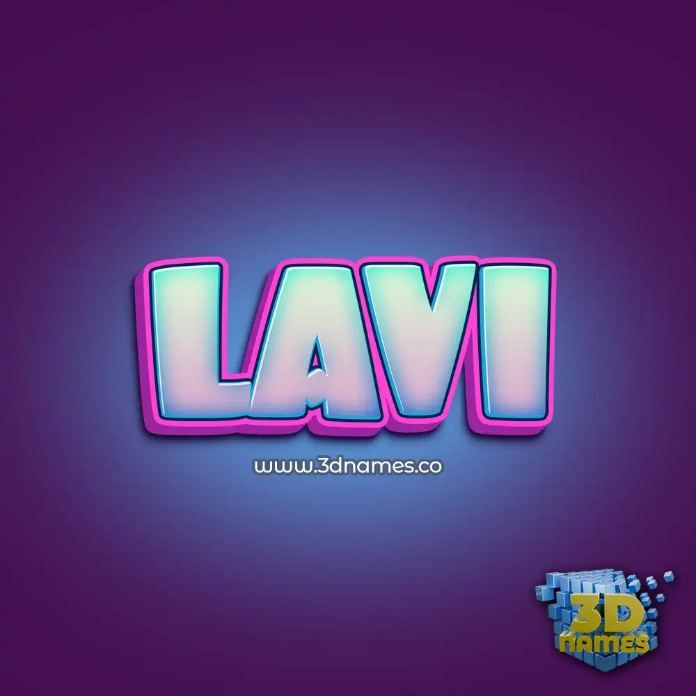 lavi in Phat Purple style - 3D name wallpaper