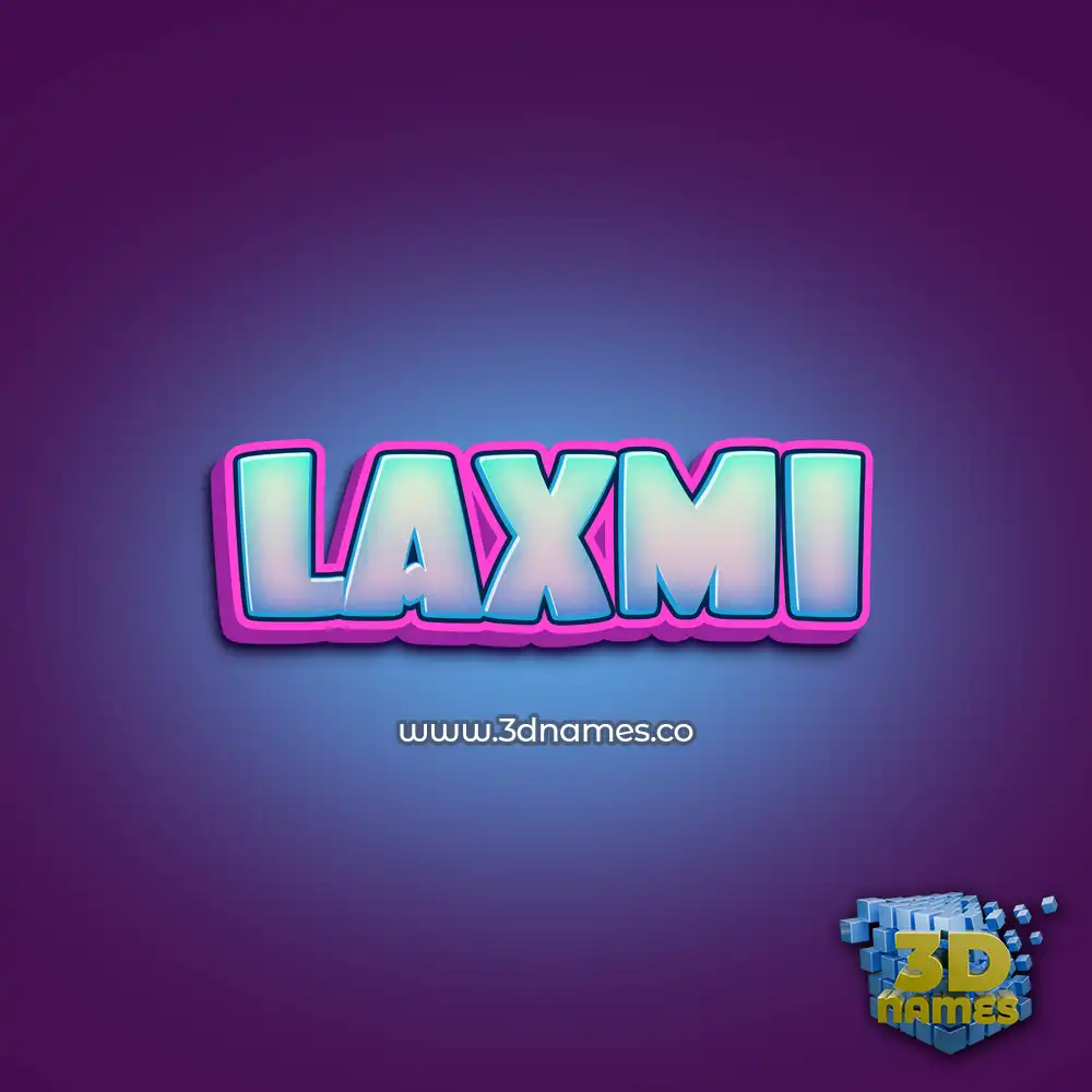 laxmi in Phat Purple style - 3D name wallpaper