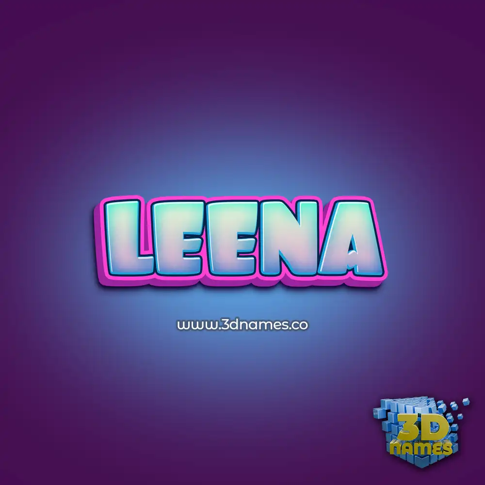 leena in Phat Purple style - 3D name wallpaper